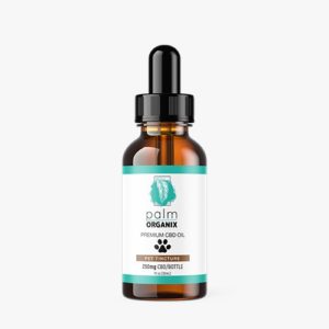 Palm Organix CBD Tincture for Pets in 250mg bottle