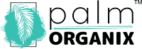 Palm Organix Black Logo with white background